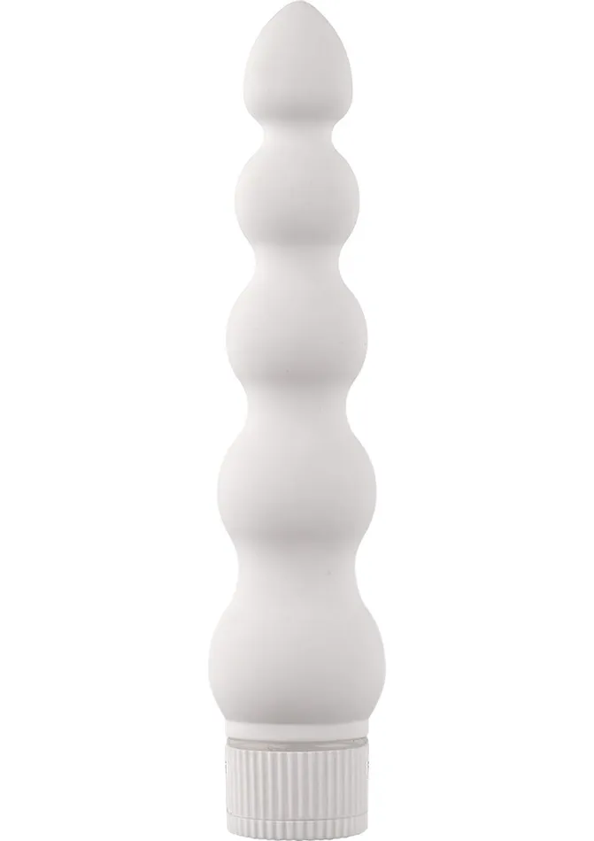 White Nights Ribbed Waterproof Vibrator Doc Johnson Female Sex Toys