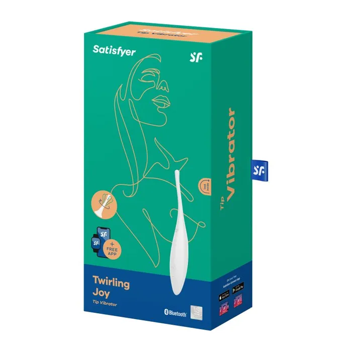 Vibrators Satisfyer Twirling Joy Tip Stimulator White Satisfyer