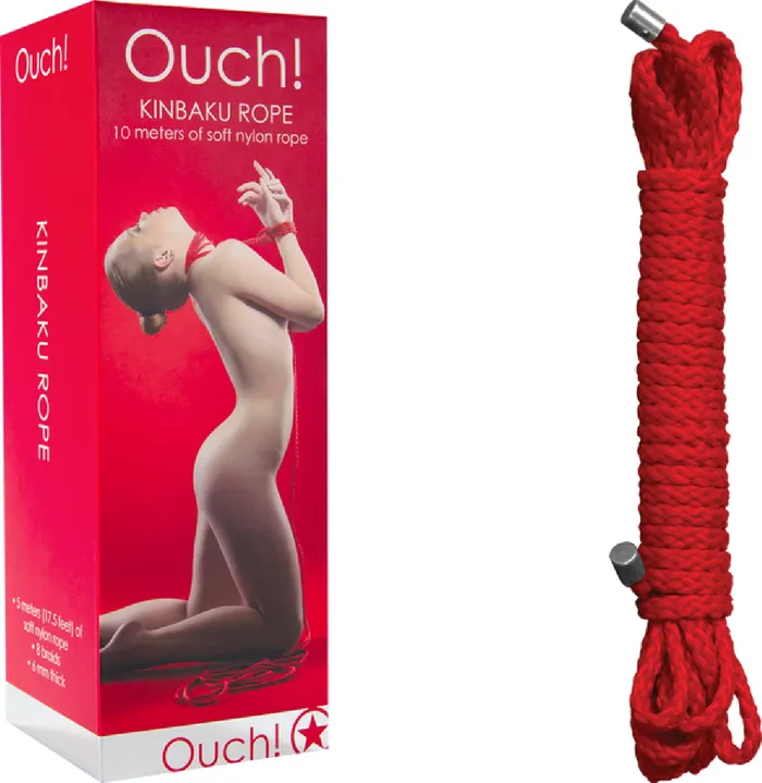 Vibrators Shots Media Kinbaku Rope 10m Red Sex Toy Adult Pleasure