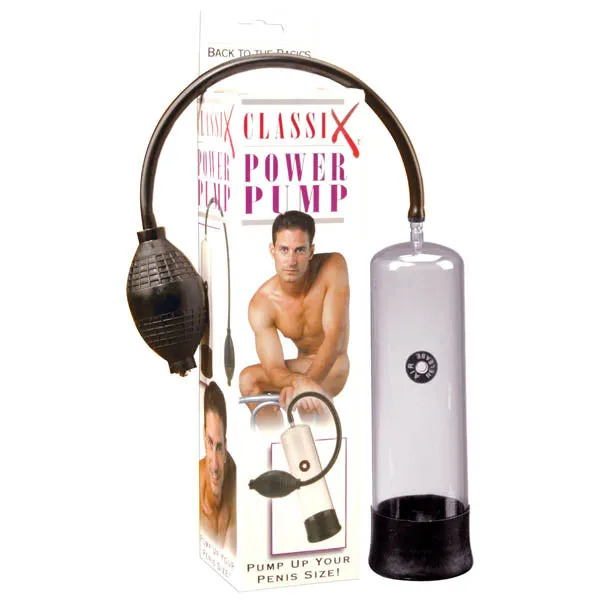 Classix Power Pump Clear Penis Pump Pipedream Male Sex Toys