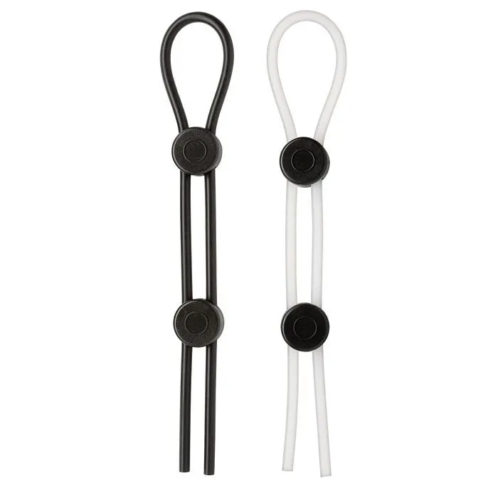 Anal Cloud 9 Novelties Pro Sensual XL Pro Rings Black Clear 2 Pack