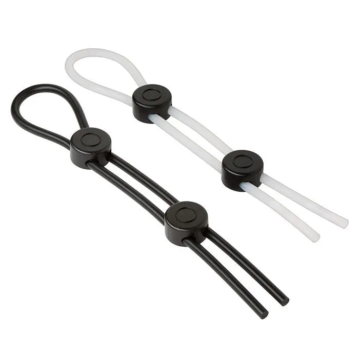 Anal Cloud 9 Novelties Pro Sensual XL Pro Rings Black Clear 2 Pack