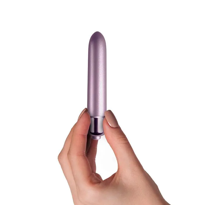 Vibrators Rocks Off Touch of Velvet Soft Lilac 90mm Bullet