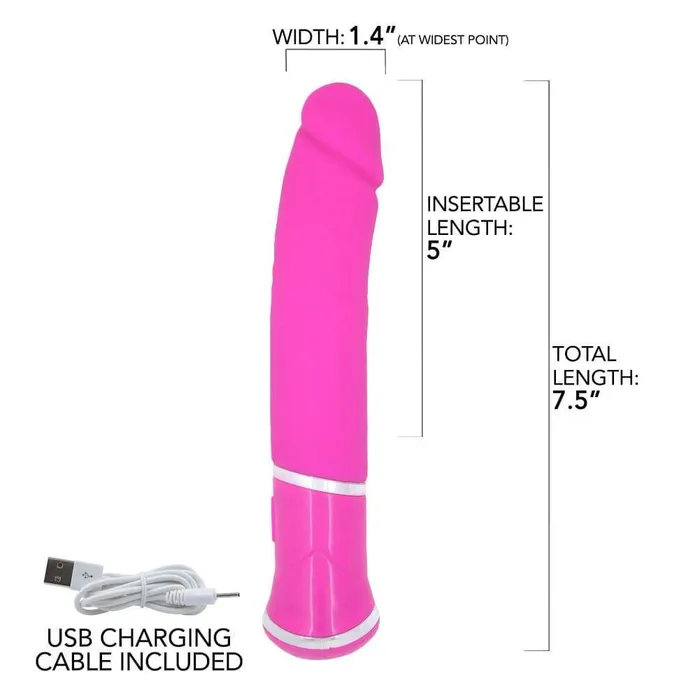 Pink BOB Female Sex Toys Silicone Rechargeable Realistic Vibrator