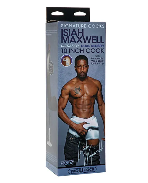 Doc Johnson Dildos Signature Cocks Ultraskyn 10 Inch Dildo Wremovable Vaculock Suction Cup Isiah Maxwell