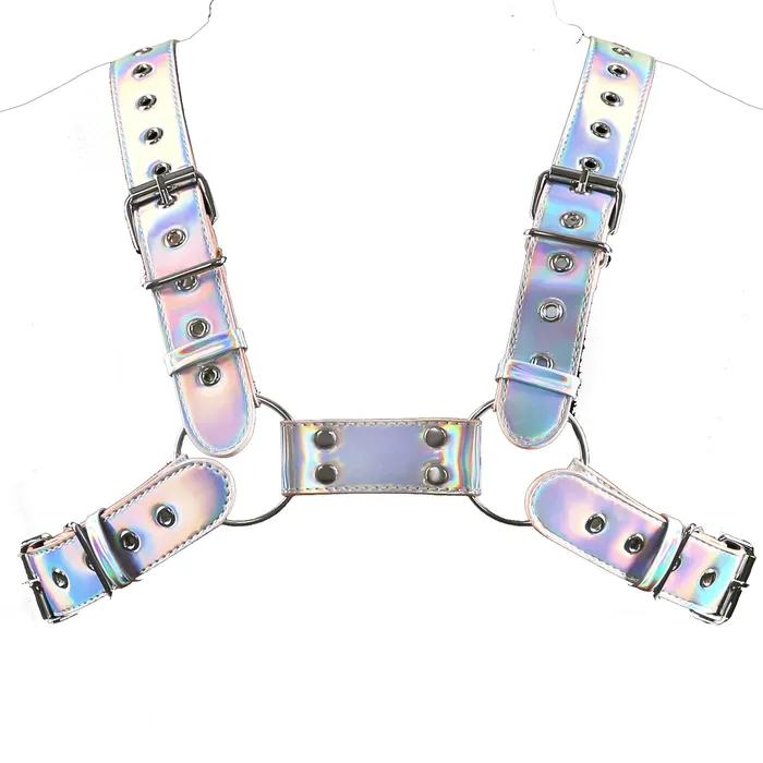 Female Sex Toys Cosmo Rogue Chest Harness in SM ns novelties