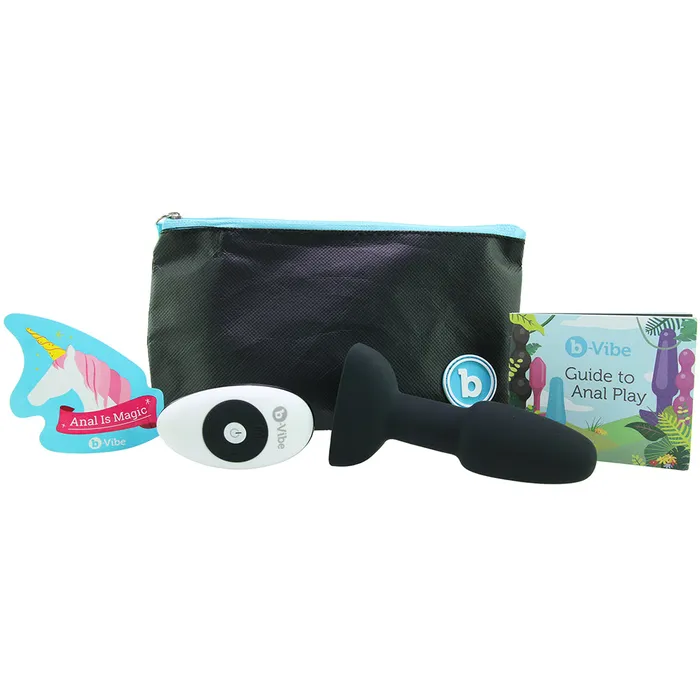 Anal Rimming Petite Remote Rotating Plug in Black BVibe Anal Rimming Petite Remote Rotating Plug in Black BVibe