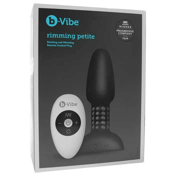 Anal Rimming Petite Remote Rotating Plug in Black BVibe Anal Rimming Petite Remote Rotating Plug in Black BVibe