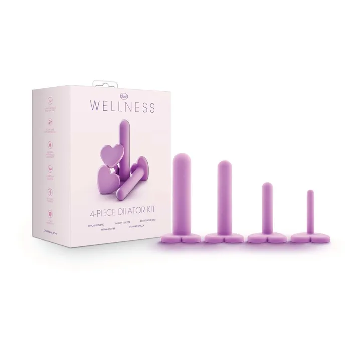 Blush Wellness By Blush UltraSilk Progressive 4Piece Dilator Kit Made with Puria Silicone Couples Blush Wellness By Blush UltraSilk Progressive 4Piece Dilator Kit Made with Puria Silicone Couples