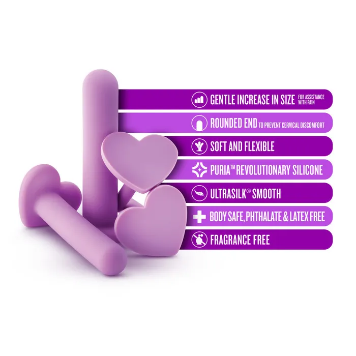 Blush Wellness By Blush UltraSilk Progressive 4Piece Dilator Kit Made with Puria Silicone Couples