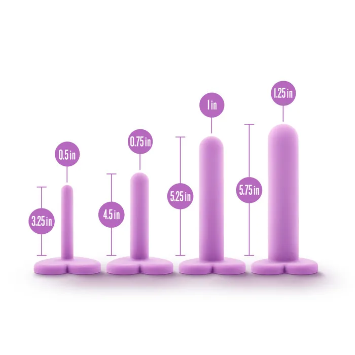 Blush Wellness By Blush UltraSilk Progressive 4Piece Dilator Kit Made with Puria Silicone Couples