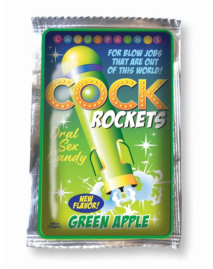 Dildos Cock Rockets Oral Candy Green Apple Flavor TongueTingling Treat Little Genie Dildos Cock Rockets Oral Candy Green Apple Flavor TongueTingling Treat Little Genie