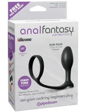 Pipedream Products Male Sex Toys AssGasm Cock Ring Beginners Plug