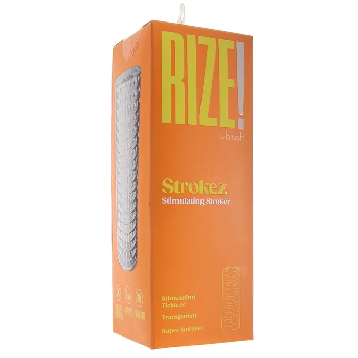 Rize Strokez Reversible Stroker in Clear Blush Male Sex Toys