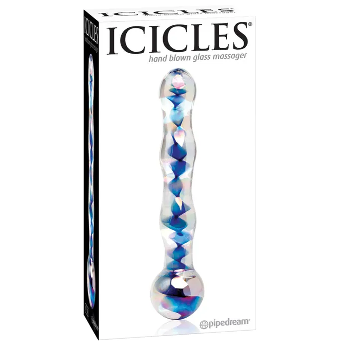 Vibrators Icicles No8Blue Swirl 7 PIPEDREAM