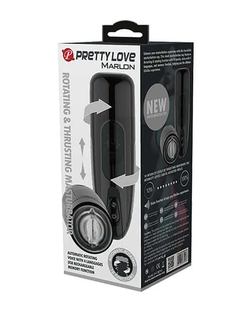 Vibrators Pretty Love Pretty Love Marlon Thrusting and Rotating Masturbator 10 Vibration Modes USB Rechargeable