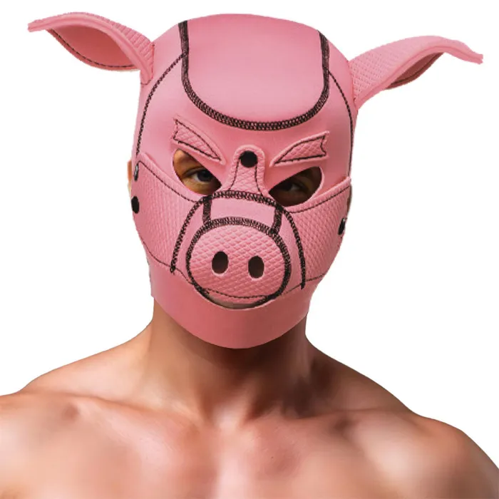 XR Brands Male Sex Toys Master Series Swine Neoprene Hood