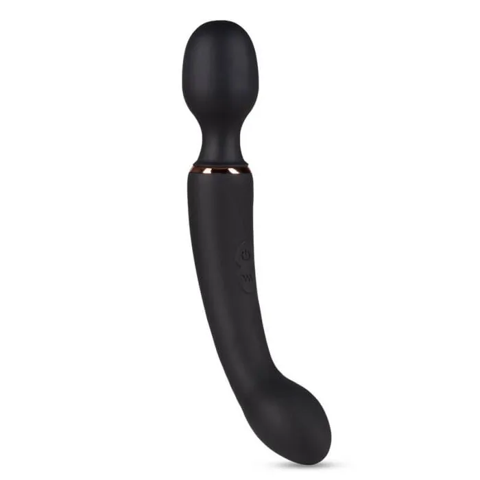 BLUSH Vibrators Lush Gia 2 in 1 Wand Vibrator Black