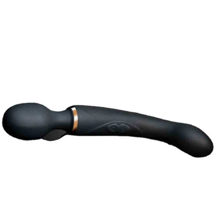 BLUSH Vibrators Lush Gia 2 in 1 Wand Vibrator Black
