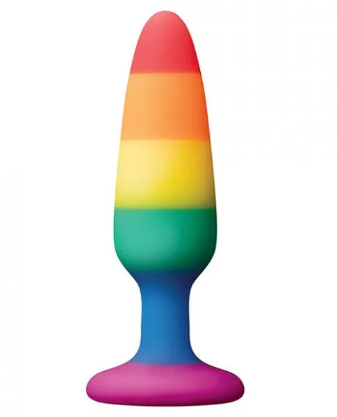 Colours Pride Edition Rainbow Silicone Butt Plug Small The Pleasure Parlor Anal