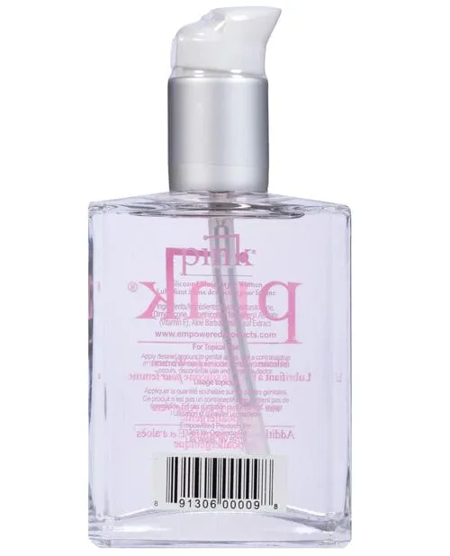 Dildos Pink Silicone Lube 4 oz Glass Bottle Empowered Products Dildos Pink Silicone Lube 4 oz Glass Bottle Empowered Products