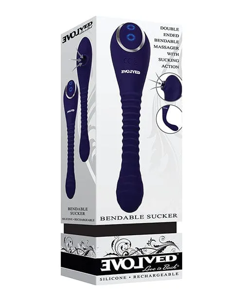 Evolved Novelties Vibrators Evolved Bendable Sucker Purple