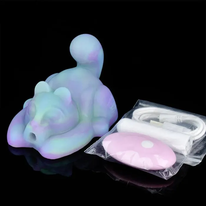 Female Sex Toys honeysx YOCY Wireless Remote Control Cute Cat Glowing Sex Grinder Massager