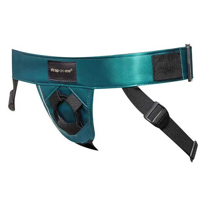 Female Sex Toys StrapOnMe StrapOnMe Curious Leatherette Harness Metallic Green Female Sex Toys StrapOnMe StrapOnMe Curious Leatherette Harness Metallic Green
