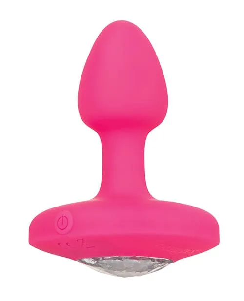 Male Sex Toys CalExotics Cheeky Gems Small Rechargeable Vibrating Probe Pink