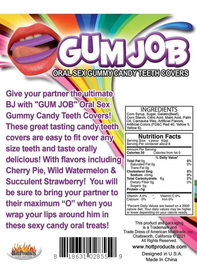 Gum Job Oral Sex Gummy Candy Teeth Covers Assorted Flavors Hott Products Couples Gum Job Oral Sex Gummy Candy Teeth Covers Assorted Flavors Hott Products Couples