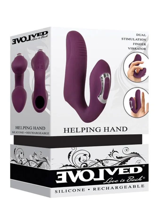 Helping Hand Silicone Rechargeable Finger Vibrator Evolved Female Sex Toys
