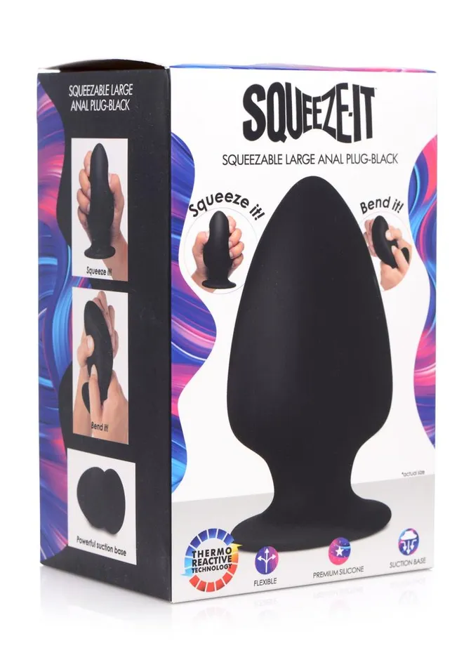 Male Sex Toys SQUEEZEIT SqueezeIt Squeezable Silicone Anal Plug