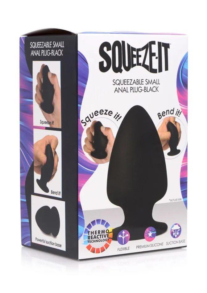 Male Sex Toys SQUEEZEIT SqueezeIt Squeezable Silicone Anal Plug