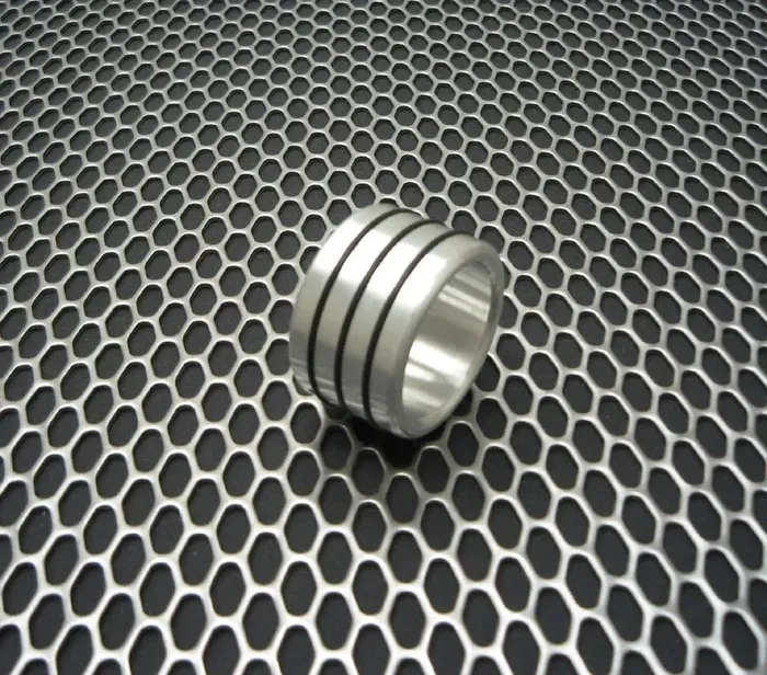 Ballisticmetal Male Sex Toys Triple Accent Band Style Glans Ring in Aluminum Ballisticmetal Male Sex Toys Triple Accent Band Style Glans Ring in Aluminum