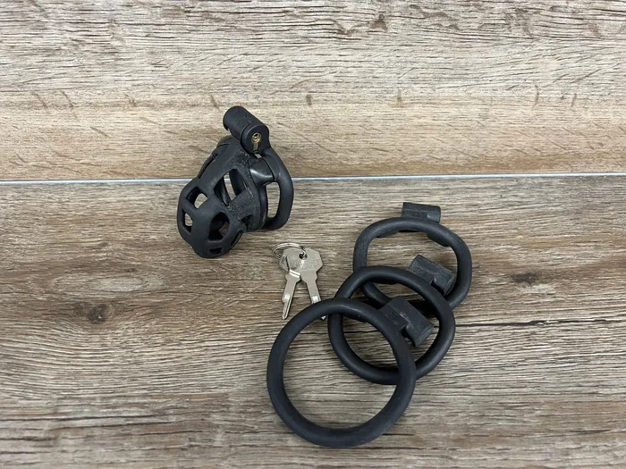 Ballisticmetal The Black Cobra Chastity Cock Cage CBT Cuckold CBT Cock Ball BDSM Chastity Cage Belt 3D Printed Male Sex Toys