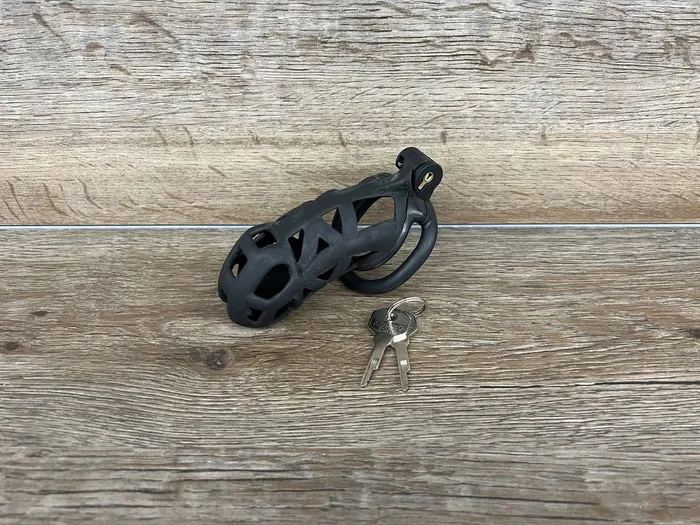 Ballisticmetal The Black Cobra Chastity Cock Cage CBT Cuckold CBT Cock Ball BDSM Chastity Cage Belt 3D Printed Male Sex Toys