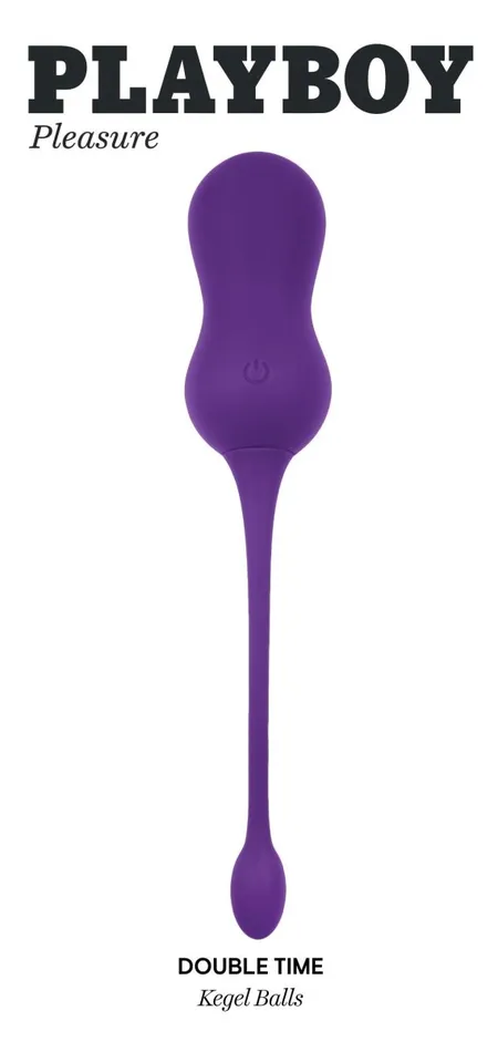 Dildos Double Time Kegel Balls Dark Purple Playboy