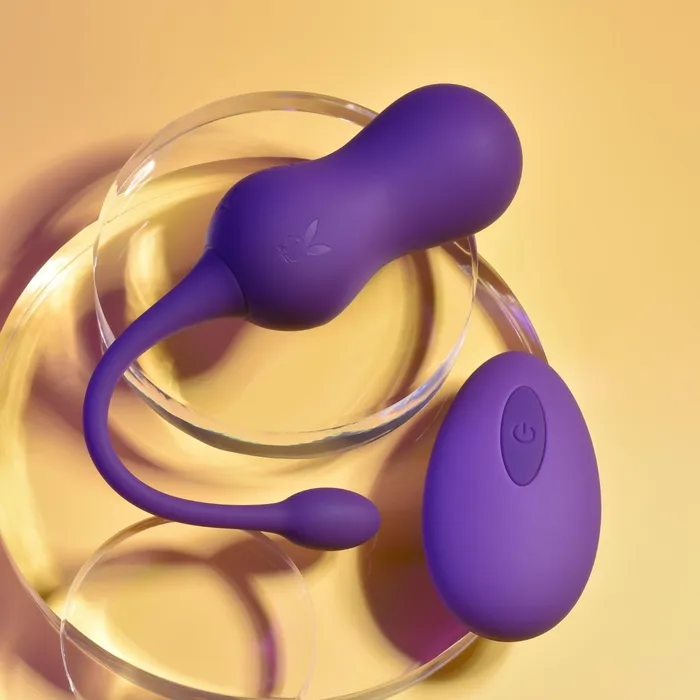 Dildos Double Time Kegel Balls Dark Purple Playboy Dildos Double Time Kegel Balls Dark Purple Playboy