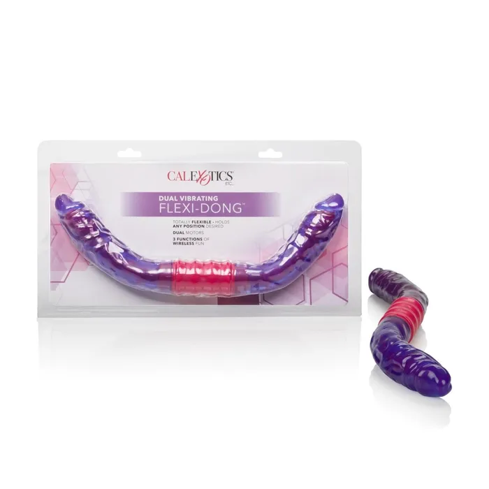 Female Sex Toys CalExotics Dual Vibrating Flexi Dong