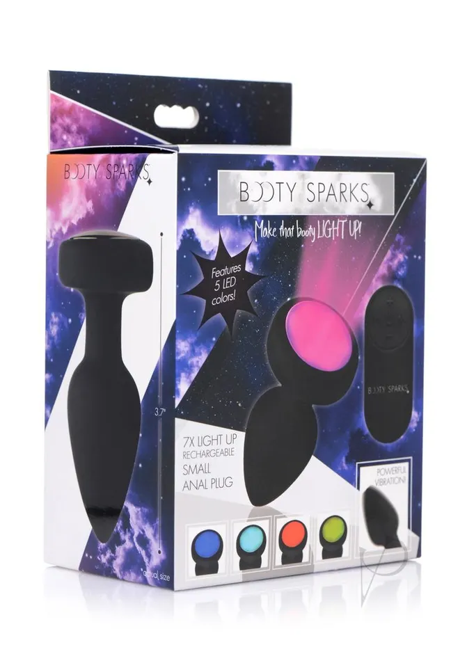 Anal Booty Sparks Booty Sparks Silicone Vibe Led Plug Sm