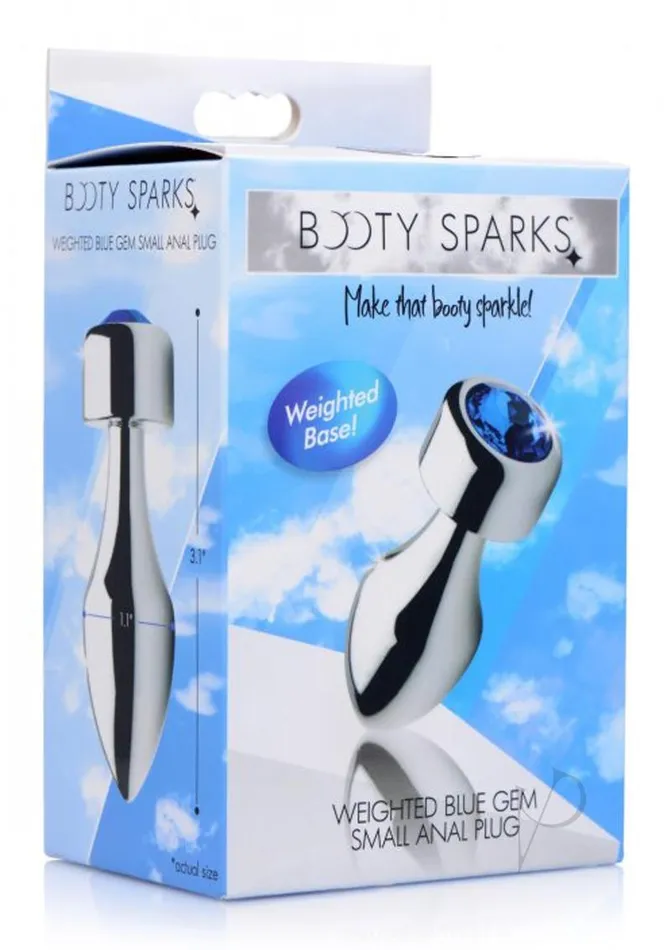 Booty Sparks Anal Booty Sparks Weight Aluminum Plug Blu Sm