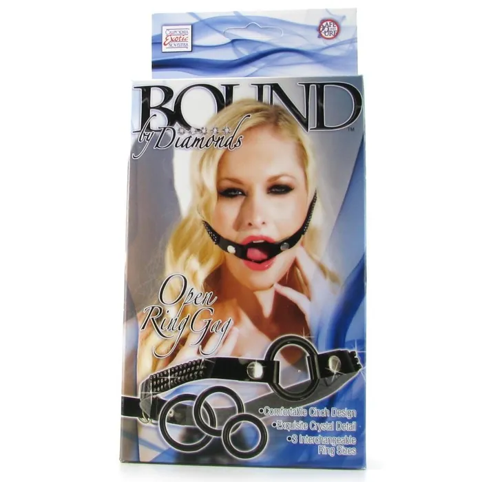 Bound by Diamonds Open Ring Gag California Exotics Male Sex Toys