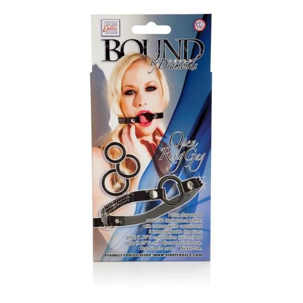 Bound by Diamonds Open Ring Gag California Exotics Male Sex Toys
