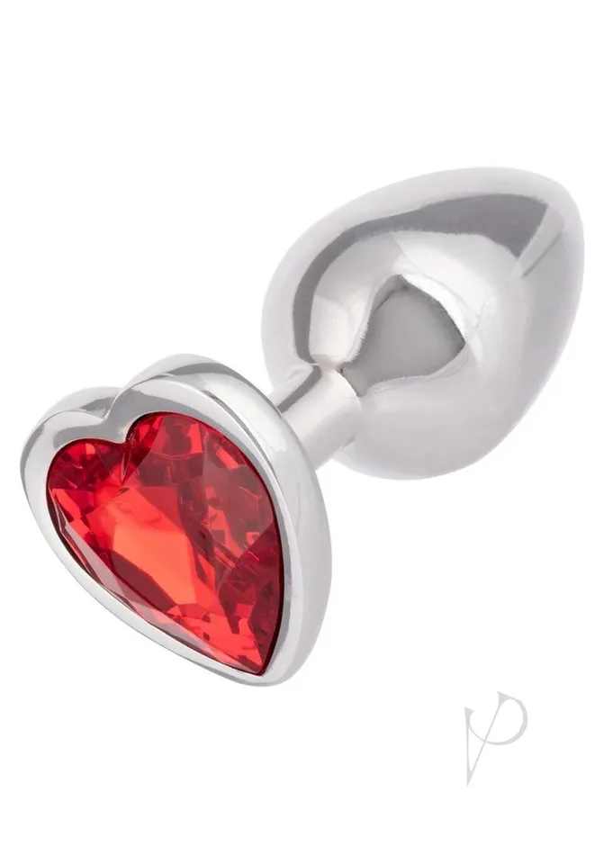 California Exotic Novelties Llc Anal Jewel Small Ruby Heart Plug Red