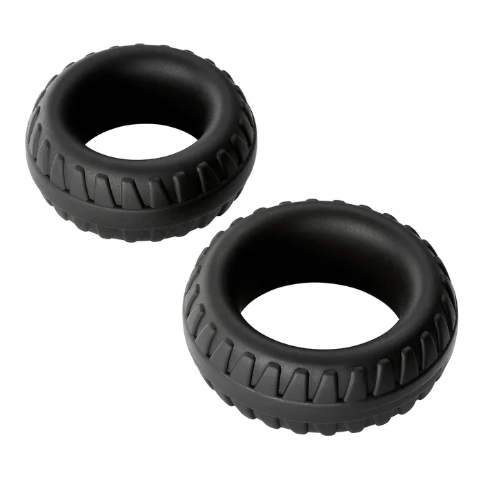 Cloud 9 Pro Rings Liquid Silicone Tires 2 Pack Black Xandebay Female Sex Toys