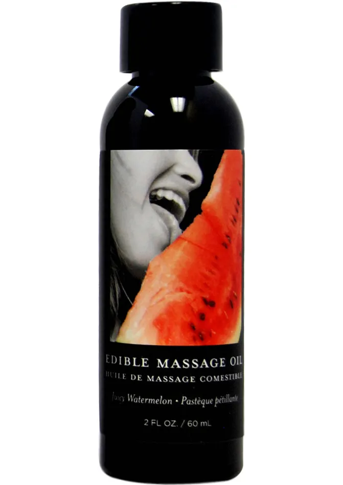 Couples Hemp Seed Body Care Edible Massage Oil Watermelon 2oz