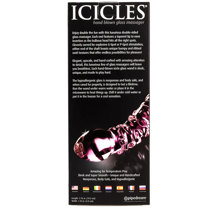Icicles No 55 GSpot Curved Glass Dildo Pipedream Dildos