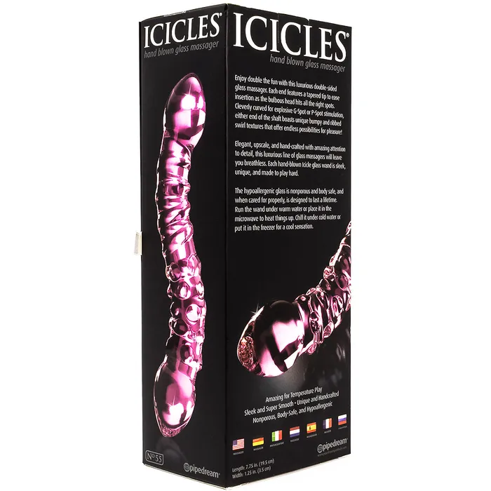Icicles No 55 GSpot Curved Glass Dildo Pipedream Dildos
