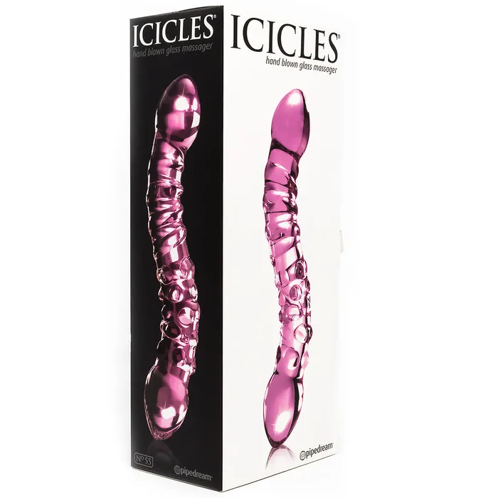 Icicles No 55 GSpot Curved Glass Dildo Pipedream Dildos