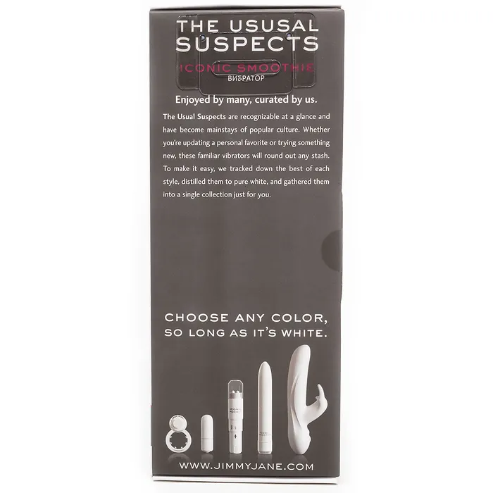Jimmyjane Jimmyjane Hypoallergenic Waterproof Iconic Smoothie Vibrator Female Sex Toys
